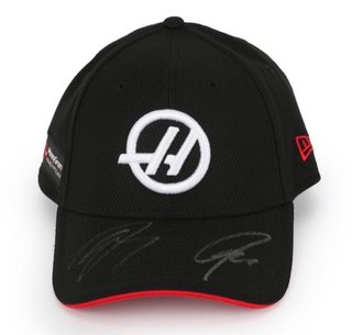 Gorra Oficial Firmada Equipo Haas F1
