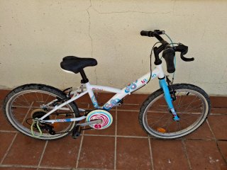 Bicicleta Infantil Decathlon 20 Blanca