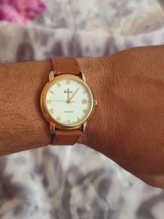 Reloj Bulova Automático Dorado y Marrón