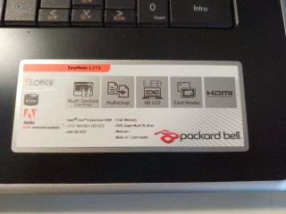 Portátil Packard Bell Easynote LJ75