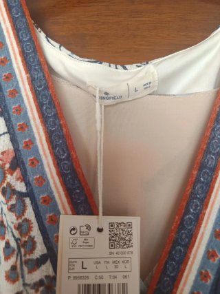 Vestido Verano Springfield Talla L
