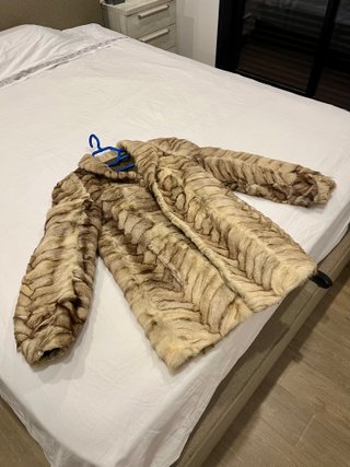 Abrigo Piel Zorro Blue - ¡Sin Uso!