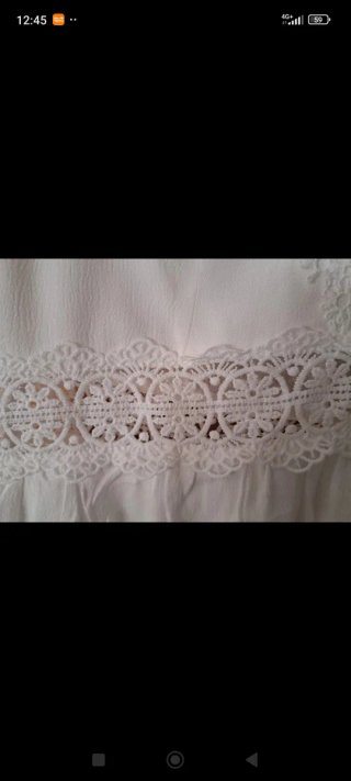 Vestido blanco con encaje