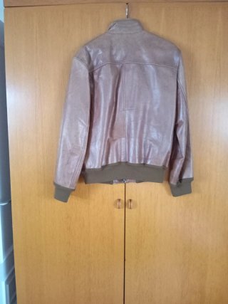 Cazadora Piel Nautica Marrón Talla M