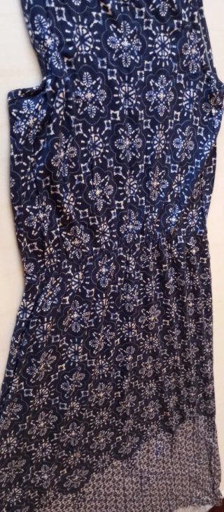 Vestido Verano Azul Estampado.