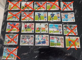 Lote 9 cromos futbol colocas Liga Este 04-05