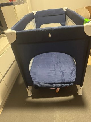 Cuna de viaje Bebemon azul