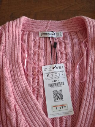 Rebeca Stradivarius rosa sin estrenar Talla S