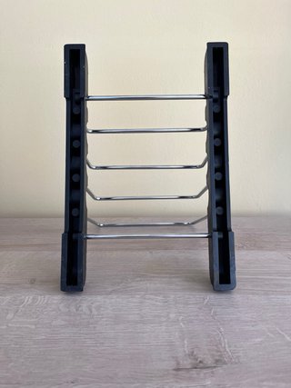Organizador Cocina Negro y Plateado