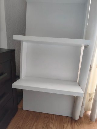 Estantería blanca 3 baldas