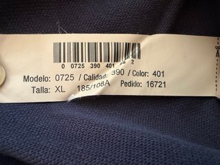 Polo Massimo Dutti Azul Talla XL