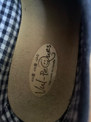 Zapatos niño lona azul