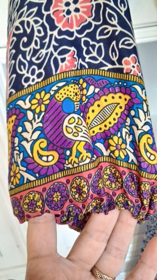 Vestido boho manga 3/4 talla L/XL