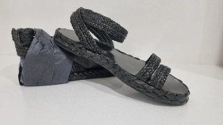 Sandalias Mango trenzadas negras T38