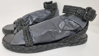 Sandalias Mango trenzadas negras T38