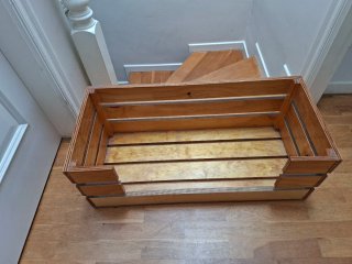 Caja de madera artesanal
