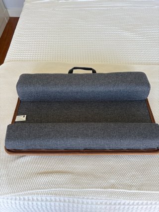 Organizador de escritorio madera y tela