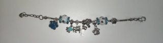 Pulsera estilo Pandora con dijes de perros
