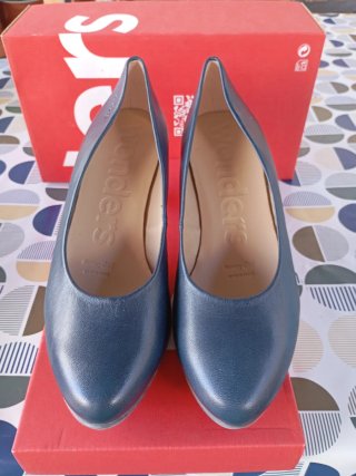 Zapatos Wonders Mujer Talla 39 azul
