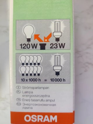 Lote 6 Lámparas Osram 23W