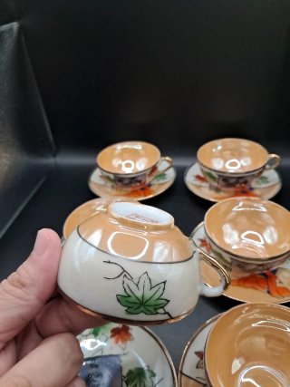 Juego 6 Tazas Porcelana Japonesa Huevo