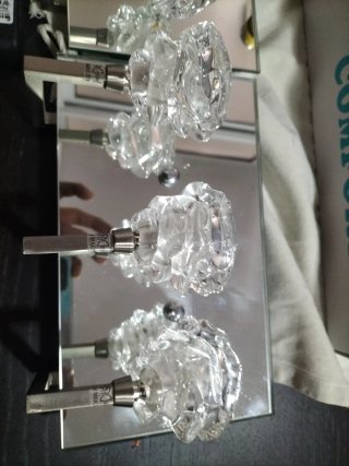 Lámparas de cristal para pasillo/baño