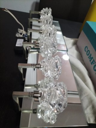 Lámparas de cristal para pasillo/baño