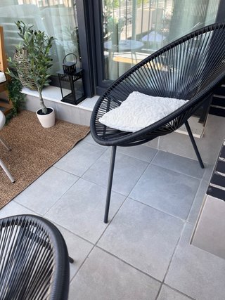 2 Sillas Acapulco Exterior Negra. Se venden juntas