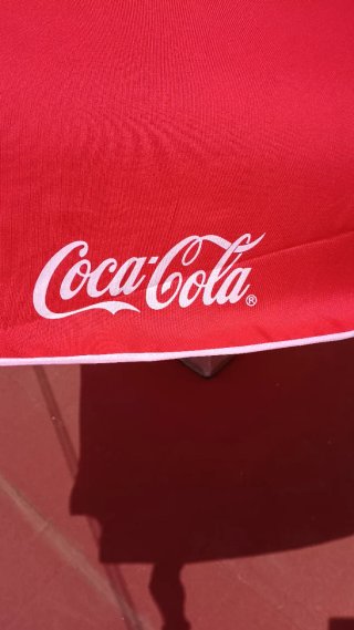 Sombrilla Coca-Cola Roja