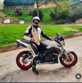 Mono de cuero Dainese para moto de 2 piezas