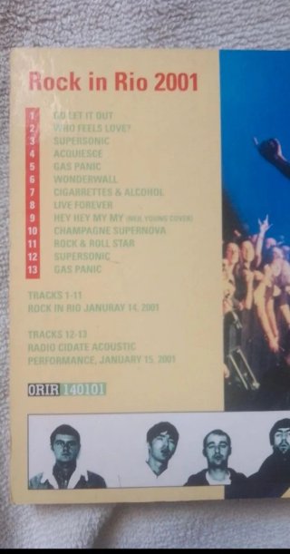 CD Oasis Rock in Rio 2001