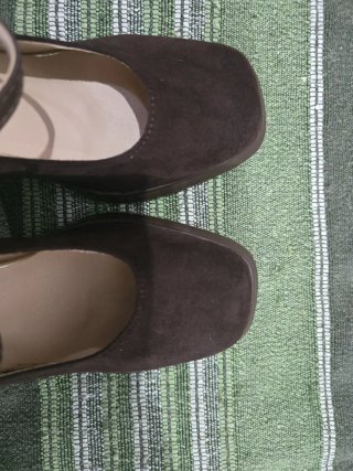 Zapatos de tacón estilo Mary Jane marrones T39