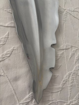 Hoja decorativa de peltre