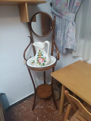 Juego lavabo y jarra cerámica antiguo