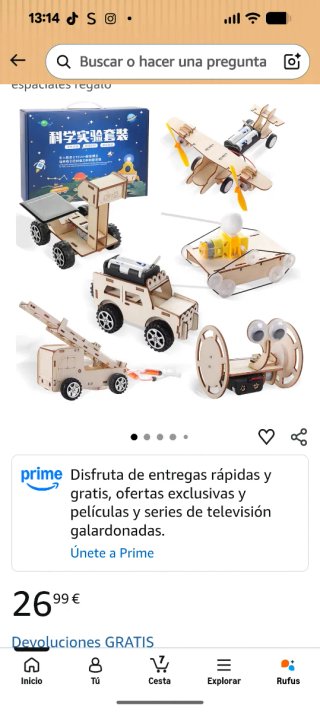 Kit Construcción Vehículos Robótica Madera