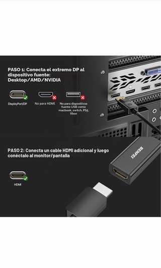 Adaptador BENFEI DisplayPort a HDMI 4K