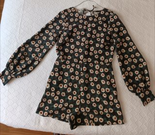 Mono corto Zara floral Talla M