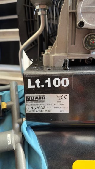 Compresor NUAIR 100L HP 3 (nuevo, muy poco uso)