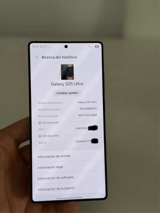 Samsung S25 Ultra 256 GB Negro