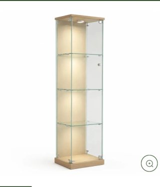 Vitrina de cristal  35x40x160, recoger en local
