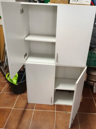 Armarios con baldas blanco