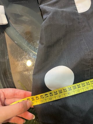 Traje Flamenca Negro con Lunares Blancos y adornos