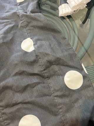 Traje Flamenca Negro con Lunares Blancos y adornos