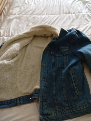 Chaqueta vaquera Primark con pelo hombre