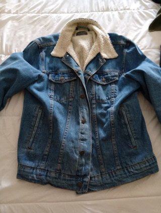 Chaqueta vaquera Primark con pelo hombre