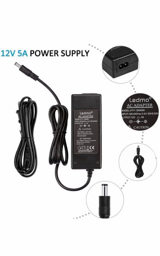 Ledmo Adaptador Corriente 12V 5A HTY-1205000