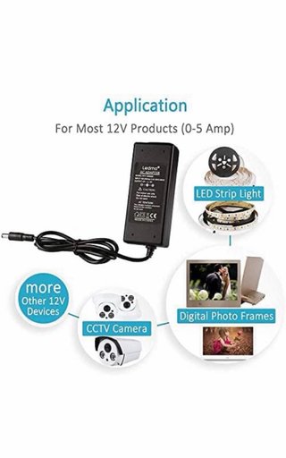 Ledmo Adaptador Corriente 12V 5A HTY-1205000