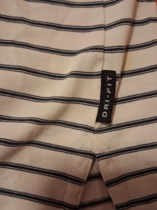 Polo Nike Talla XS Rayas Negras y Blancas