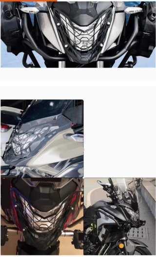 Protector de faros para moto