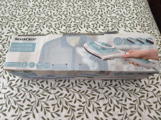 Plancha vapor SilverCrest + cepillo quitapelusas